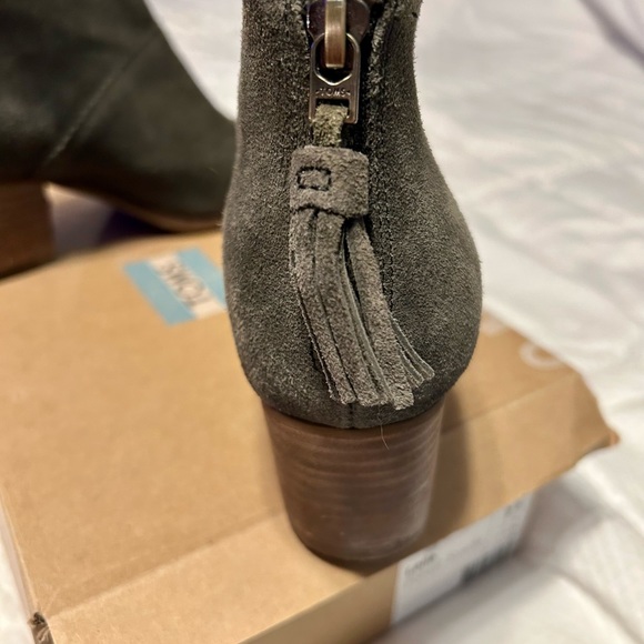 Toms Leila Forest Suede Booties size 7.5 - Picture 5 of 7